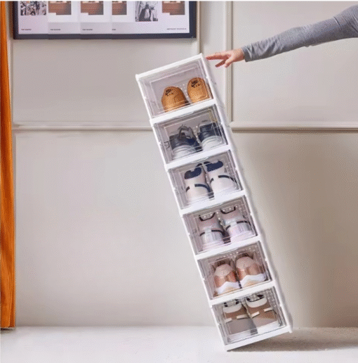 details of foldable shoe box