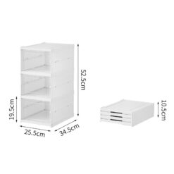 size of foldable shoe box(3 layer)