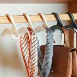 Closet organizer hooks
