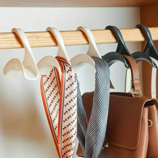 Closet organizer hooks
