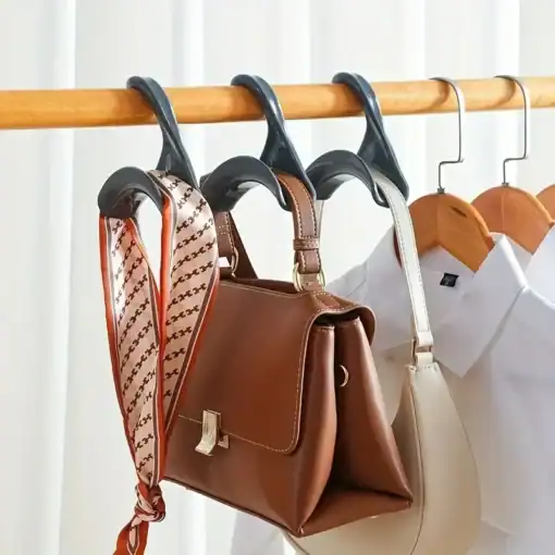 Closet organizer hooks