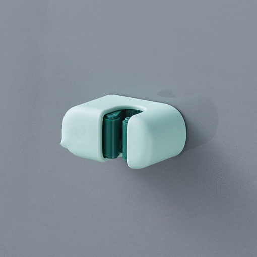 green color of self-adhesive mop hangers for storage organization