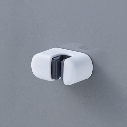 white color of self-adhesive mop hangers for storage organization