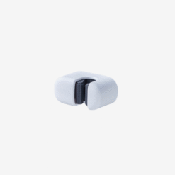 Front close-up of adhesive mop holder on bathroom wall