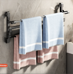 shoe rack can also be used to hang towels