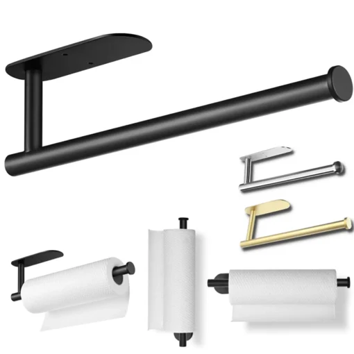 Close-up of paper towel holder details