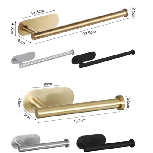 Close-up of paper towel holder details