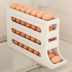Egg roller organizer inside refrigerator