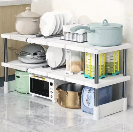 stackable under sink storage rack