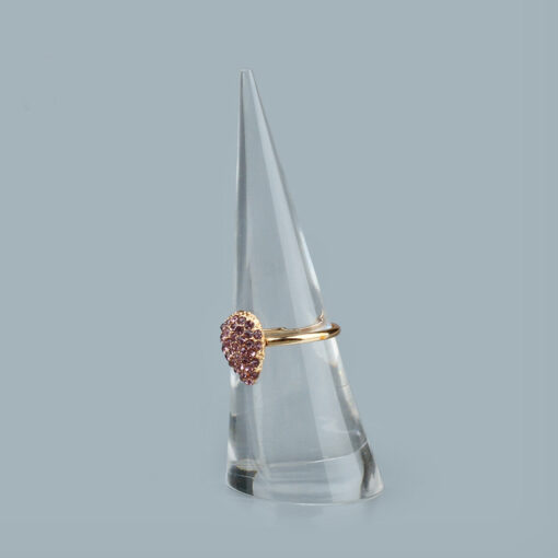 Minimalist Tapered Acrylic Jewelry Display Stand for Rings