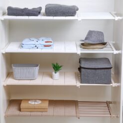 Adjustable Storage Rack for Cabinets, Closets & Kitchens