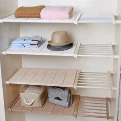 Adjustable Storage Rack for Cabinets, Closets & Kitchens