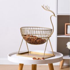 Nordic Iron Art Fruit Basket for Kitchen and Living Room