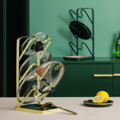 3-Layer Kitchen Rack for Pot Lids, Spoons, and Utensils