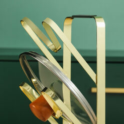 3-Layer Kitchen Rack for Pot Lids, Spoons, and Utensils