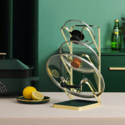 3-Layer Kitchen Rack for Pot Lids, Spoons, and Utensils