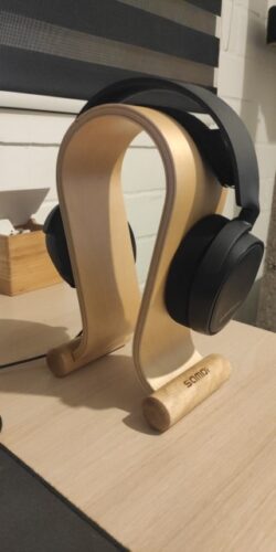 Solid Wood Headphone Stand photo review