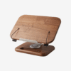 Solid wood walnut reading stand adjustable rotating book and iPad holder