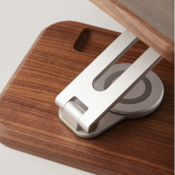 Solid wood walnut reading stand adjustable rotating book and iPad holder