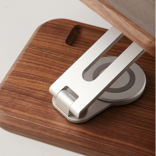 Solid wood walnut reading stand adjustable rotating book and iPad holder