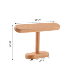 Beech wood minimalist storage rack used for watches, hair ties, and small accessories