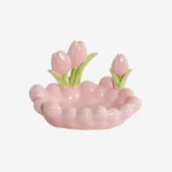 Pink Tulip Key Holder for Desktop or Hallway