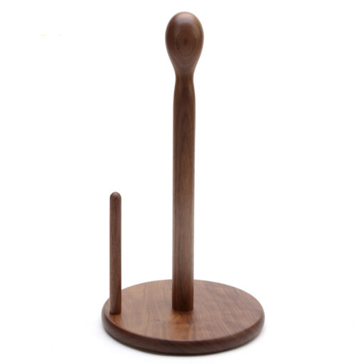 Elegant walnut wood paper towel holder for dining table or kitchen