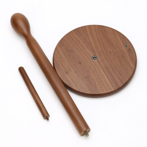Elegant walnut wood paper towel holder for dining table or kitchen