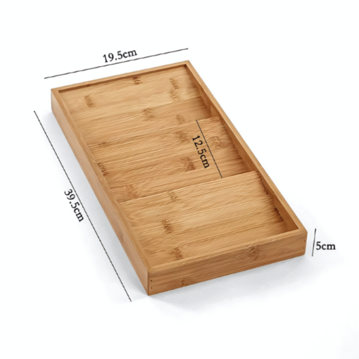 Drawer-type bamboo spice rack for kitchen seasoning storage